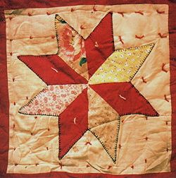 star quilt after